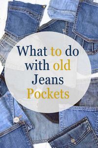 Pocketful of Creativity: Upcycling Old Jeans Pockets #recycledenimprojects #recycledenimbag #recyclejeansbag