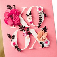 Paper Flowers XOXO Valentine's Day Card - Greeting Cards - Hallmark