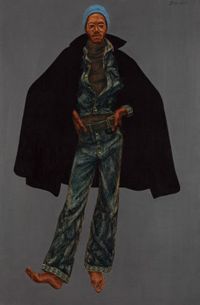 Artwork: Barkley Leonnard Hendricks, "George Jules Taylor," 1972, oil on canvas #art #elements #teachers #texture #k12