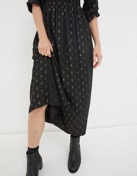 Black Adele Sparkle Midi Dress, Dresses | FatFace.com