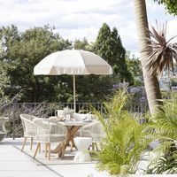 Jardin Patio Umbrella - Raw/Linen – Basil Bangs