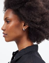 Demi-Fine Chunky Huggie Hoop Earrings