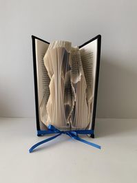 #DogCatBookFold #DogCatFromBehind #BookSculpture #BookFolding #PersonalizedGift #Etsy #https://www.etsy.com/shop/GiftwithTreasures #FoldedBookGift #GiftForVet #DogCatSitterGift #GiftForAnimalTrainer #BookArt #HostessGift #AnimalLoverGift