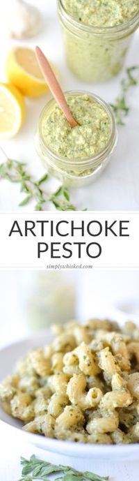 Artichoke Pesto - VEGAN + DAIRY FREE  - @simplywhisked