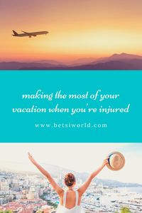 How You Can Make the Most of Your Travel with Injuries | Don't let physical limitations and injuries keep you from your passion of traveling. These travel tips will help you reignite your passion for travel despite your limitations or injuries. Whether you are traveling with injury, age, or traveling with a disability, these tips will help you cross items off your bucket list no matter your health! For more travel tips, family travel, and budget travel read BETSIWORLD.COM #injury #travel