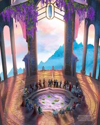 Reading Portal™ on Instagram: "A Court of Wings and Ruin Page Overlays, The High Lord’s Meeting 🩷👆🏼🦇❄️ We hope you love our next reveal! Did you guess it correctly in our latest teaser? One of the things we wanted capture is seeing all of the people here! Intensive reading and seating charts were made lol. The landscaping is so beautiful as well 💙 See our initial post for all of the details! Artwork by the talented @vitkovskaya_art **Approved and Officially Licensed with @therealsjmaas** #a