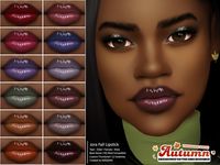 The Sims Resource - Jora Fall Lipstick