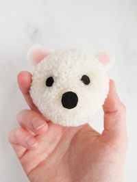 Polar Bear Pom Pom | Handmade Charlotte