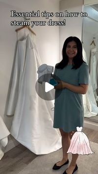 Lorraine Browne-Bridal Stylist Ireland-TV-Commercial-Editorial on Instagram: "Top tips for steaming your dress on your wedding day."