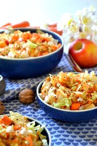 Salade hivernale, sauce moutarde miel & sésame - healthyfood_creation