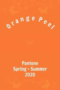 Pantone Orange Peel #pantone #color #trends #ss2020