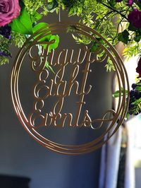 Lasercut logo, Florist business, Wedding flowers, Event design- Southern California