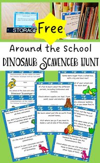 Take learning outside of the classroom with a free dinosaur scavenger hunt. This dinosaur activity for preschool and kindergarten gets kids moving throughout the school as they learn a little bit about dinosaurs.