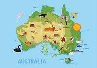 carte de l'australie