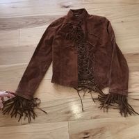 Me Jane | Jackets & Coats | Fringed Suede Leather Jacket | Poshmark