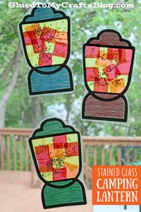 Stained Glass Camping Lantern