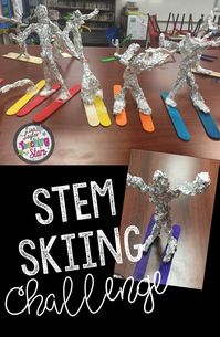 STEM Winter Sports Ski Challenge will engage all your students during the winter season. Students plan, design, and engineer a skier that can stand on skis. Your students will love going through the design process as they cover the Next Generation Science