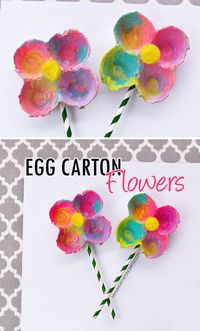 Egg Carton Flowers