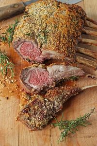 panko crusted rack of lamb