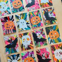 Spooky Halloween paint activity. – Ema Lou kids art craft