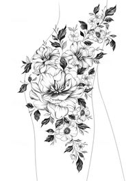 I will create a beautiful flower tattoo design for you, #design, #tattoo, #flower, #ad