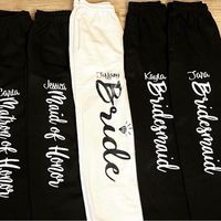 Custom Sweatpants Perfect For Your Bridal Party Different Colors Available Msg Me With Personalization Details