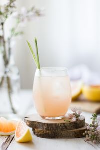 Grapefruit, Ginger, and Lemongrass Sake Cocktail