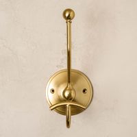 Henry Antiqued Brass Wall Hook