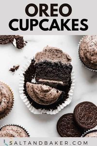 If you're looking for a delicious, fluffy cupcake that promises to be the best cupcake you've ever tasted, then look no further than Oreo Cupcakes! This irresistible treat features a moist and fluffy sponge enrobed in a creamy Oreo frosting – a real indulgent treat that's impossible to resist!