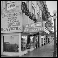 Eugene,  Oregon 1950s Phonograph and Record Store,  Original Vintage 10x10