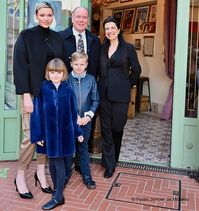 Prince Albert II celebrated his 65th birthday with his family