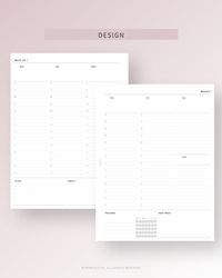 Daily Hourly Template, To do list, Schedule Organizer, Week on 2 Pages, Digital Download, Weekly Schedule Inserts, Monday Start, Planner for Work Study, Productivity Planner for Minimalist  [💡MonthlyJoy's CheckPoint!] 𝑼𝒏𝒅𝒂𝒕𝒆𝒅 𝑾𝒆𝒆𝒌𝒍𝒚 𝑯𝒐𝒖𝒓𝒍𝒚 𝑷𝒍𝒂𝒏𝒏𝒆𝒓 𝑷𝒂𝒈𝒆𝒔 𝑯𝑷 𝑪𝒍𝒂𝒔𝒔𝒊𝒄 𝒔𝒊𝒛𝒆 𝑰𝒏𝒔𝒆𝒓𝒕𝒔 𝑷𝒓𝒊𝒏𝒕𝒂𝒃𝒍𝒆.  · Date | Week (Monday start), Schedule (8 am - 9 pm) · To-do list, Notes, Habit Trackers, Next week  [📏SIZE] Happy Planner Classic (7 x 9.25 inches, 177.8 x 234.95 mm)  [📁INCLUDED FILES] 1 zip file includes a Total of 4 PDF files : Print on HP Classic(Pre-cut), A4, US Letter & Crop Marks Ver.