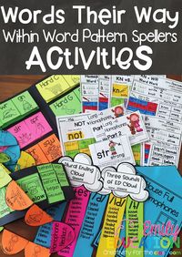 Engaging activities that help keep you organized, and are all in one spot! Get students excited about Words Their Way!