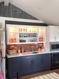 Loved this bonus room with corrugated metal. Such a great idea. 2013 Street of Dreams