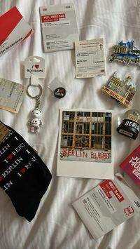 #berlin #germany #souvenir #socks #polaroid #magnetic #keychain #train #metro #aesthetic