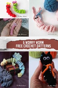 The Whimsical World of Worry Worm Crochet Patterns - iGOODideas.com