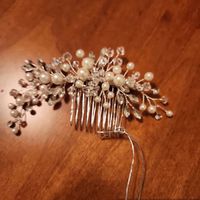 Pearl & Crystal Bridal Comb Floral Wedding Crystal Comb Bridal Headpiece Gold Wedding Comb Silver Bridal Comb Rose Gold Comb 2293 - Etsy