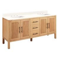 Signature Hardware 72" Ayanna Double Bathroom Vanity Set with Rectangular Undermount Sinks | Perigold