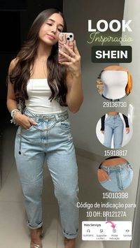 (CLIQUE NO PIN PARA GANHAR DESCONTO NO SITE DA SHEIN) Vincule o código BR12127A em "minha indicação" no app da SHEIN para ganhar um desconto extra de $10 além de cupons e pontos. ✨💞 Ou clique no pin e aceite o convite e faça login na sua conta pra ativar o desconto em todas as compras!