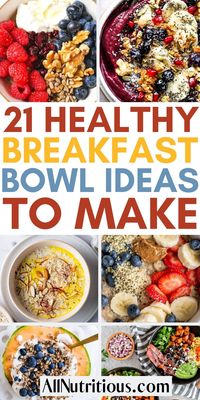 When it comes to healthy breakfast ideas, these bowls are the perfect option! Add these to your meal plan to help with weight loss. These are easy recipes, packed with healthy ingredients and so much flavor.