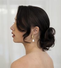 Delicate Loose Low Bun for Shorter Hair