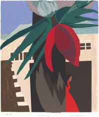 Artwork: Gwendolyn Knight, Lou Stovall, "New Orleans," 2002, color screenprint on wove paper #art #elements #shape #teachers #k12