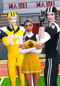 The modern football uniform is well known so if you want a sim to properly celebrate or play football then they need to look the part! In the American Football Uniform Set, your sim will be able to wear a football uniform and look like they are ready to play.