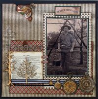 Graphic 45 Vintage Scrapbook Layout...