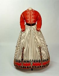 Incredible Croquet outfit! Late 1860's.