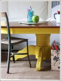 Yellow coffee table makeover | Hometalk