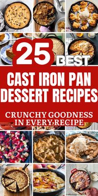 Looking for the ultimate dessert indulgence? 🍰 Discover our curated list of the 25 best cast iron skillet desserts, from gooey brownies to warm apple crisps. Every bite promises a symphony of flavors, and the best part? They're surprisingly easy to whip up at home. Prepare to impress with these scrumptious recipes!