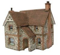 OO Gauge Teacup Cottage By Bea Broadwood of www.petite-properties.com (Picture shows constructed & decorated kit)