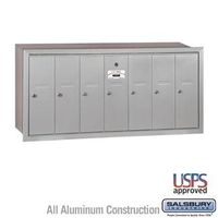 Salsbury 4B Vertical Mailbox - 7 Doors - Recessed Mounted - USPS Acces – Safe and Vault Store.com