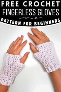 Crochet Fingerless Gloves Pattern Step By Step - Yours Crafts